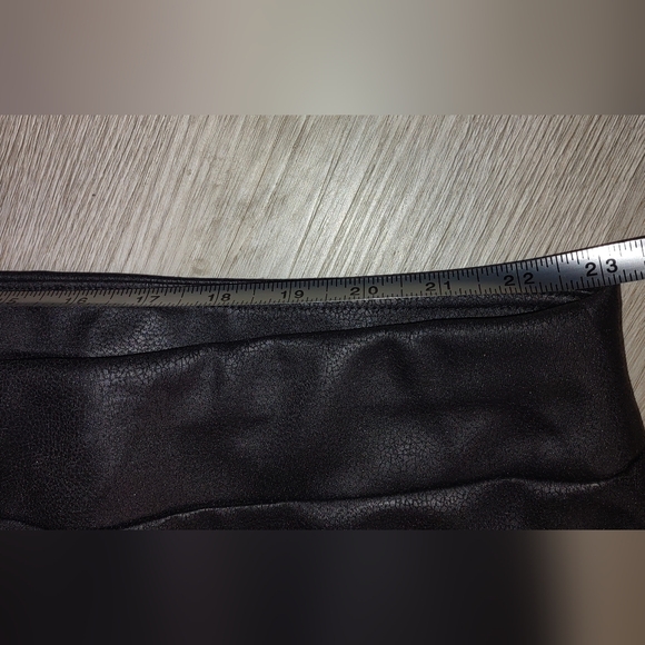 Ashley Stewart Plus Size 30/32 Full On Pants Faux Leather New With Tags 29"L - Picture 8 of 9